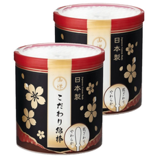 SANYO 山洋 櫻花抗菌清潔棉花棒, 日本製, 180支, 2罐