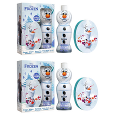 AIR-VAL Disney 冰雪奇緣 雪寶2合1沐浴洗髮精禮盒, 2盒