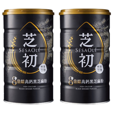 SESAOLE 芝初 8倍細高鈣黑芝麻粉, 380g, 2罐