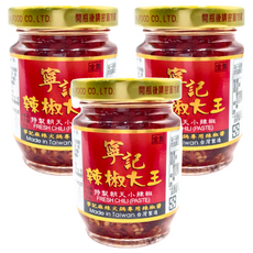 寧記 辣椒大王 辣椒醬,140g,3罐組-香辣夠味，拌飯拌麵皆宜，無添加防腐劑, 3罐