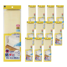 KOKUBO 小久保工業所 防蹣蟲衣櫥/壁櫥墊, 抗菌防蟲消滅異味，讓您穿衣更舒適, 90 x 60cm, 12個