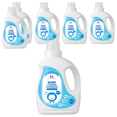 BUSYANGEL 舒適的幼兒洗衣粉，2L, 6入