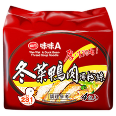 味丹 味味A 冬菜鴨肉湯粉絲 60g, 4包