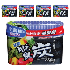 妙管家 冰箱消臭炭 冷藏庫專用, 強力去味, 長效, 大容量, 300g, 5盒