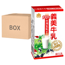 義美 牛乳 保久乳 原味, 125ml, 48入