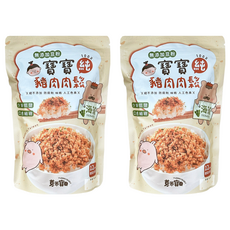 YUMMY BABY 芽米寶貝 寶寶純豬肉鬆 海藻, 纖維細緻, 100%純肉鬆, 全瘦肉製成, 無添加豆粉, 少油低鹽, 口感細緻, 78g, 2袋