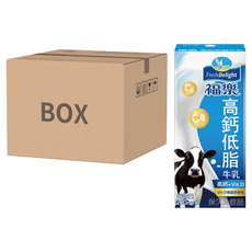 福樂 高鈣低脂牛乳, 24入, 獨家配方, 幫助補充鈣質, 含有牛奶鈣和維生素D3, 營養豐富, 補鈣的理想選擇, 200ml, 120入