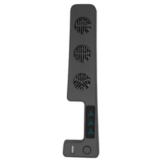 KjH PS5 SLIM主機散熱風扇, ABS材質, 尺寸6.1*3.3*27.2cm, 單一顏色, 1個