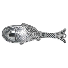 魚型鋁製糖量匙, 1支
