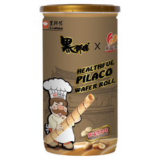 黑師傅 捲心酥 新福源花生, Healthful Pilaco 威化捲, 花生口味, 有效期至2026.01.05, 200g, 1罐