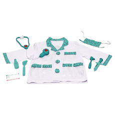 Melissa&Doug 瑪莉莎 角色服裝, 醫生服, 1組