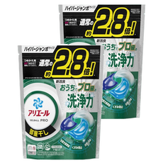 ARIEL Pro 4D立體洗衣膠球補充包 綠色室內曬衣, 31顆, 2袋