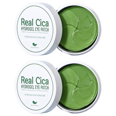 Prreti Real Cica 積雪草水凝膠眼膜套裝 60片, 2盒, 2罐