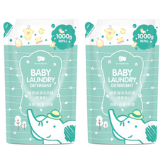 les enphants 麗嬰房 防蟎酵素極淨洗衣精 補充包 1000g, 1L, 2包