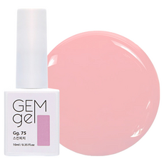 SM IVIT GEM gel 彩色美甲凝膠 Gg. 75, 裸色蜜桃, 10ml, 75 裸色蜜桃, 1瓶