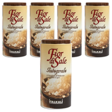 iTALKALi 義大利 鹽之花，提升料理美味層次，傳統工藝製作，保留天然鹽味和微量元素, 500g, 5罐