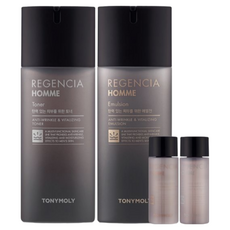 TONYMOLY Regencia Homme 男士護膚水乳4件組 Set，改善皮膚彈性，清爽柑橘氣息, 3組