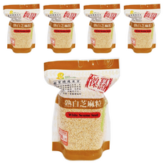 超賀 熟白芝麻粒, 250公克, 台灣產, 250g, 5包