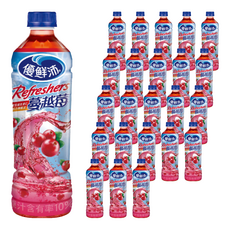 Ocean Spray 優鮮沛 蔓越莓 Refreshers 綜合果汁, 500毫升 x 24瓶裝, 500ml, 24瓶