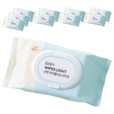 comet Baby Wipes Light 寶寶濕紙巾 掀蓋式, 100張, 10包