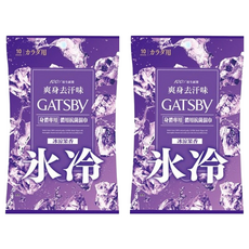 GATSBy 體用抗菌濕巾 冰涼果香 10張, 70g, 2包