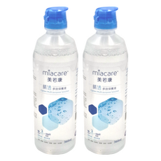 miacare 美若康 多效隱形眼鏡保養液 360ml, 高效清潔, 雙重保濕, 佩戴舒適, 2瓶