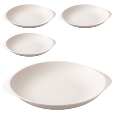 Ahtty home 圓形餐盤，24.3公分，米色，4入, 24.3cm, 4個, Dinner Plate