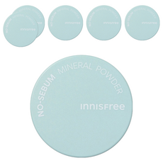 INNISFREE 無油無慮礦物控油蜜粉, 吸附多餘油脂, 使肌膚更加透明自然, 定妝必備, 6個