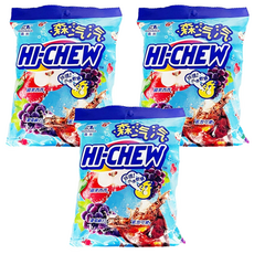 MORINAGA 森永 HI-CHEW 嗨啾汽水軟糖, 汽水綜合, Q彈不膩, 90g, 3包