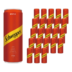 Schweppes 舒味思 薑汁汽水, 百搭調酒 微辛 氣泡豐富口感, 330ml, 24罐