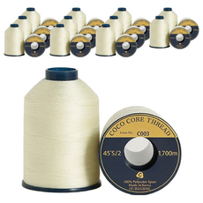 COTTONVILLE Coco 高級縫紉機線，1700公尺，45S/2，韓國製造, C003, 12個