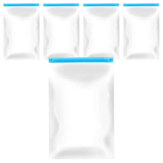 免抽氣真空壓縮袋 手卷式 Set 5, 35x50cm, 40x60cm, 50x70cm, 防潮防霉, 收納方便, 50 x 35cm, 5個