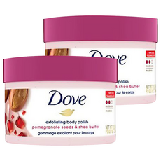 Dove 多芬 去角質身體磨砂膏 石榴籽&乳木果, 298g, 2罐