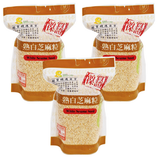 超賀 熟白芝麻粒, 250公克, 台灣產, 250g, 3包