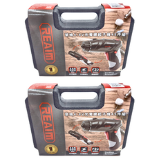 REaim 萊姆 4.8V充電鑽起子機45件組, 3.5Nm扭力 轉換把手 Cordless Screwdriver, 本品(無追加電池), 2組