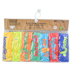 ZOOCCHiNi 男孩內褲 7入組, 純棉透氣, 親膚有機棉, 7入, 1組