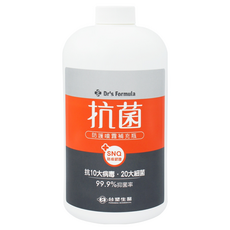 台塑生醫 Dr's Formula 抗菌防護噴霧 補充瓶, 1kg, 1瓶