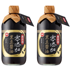 萬家香 零添加黑豆醬油 450毫升, 無麩質, 不含糖分, 450ml, 2瓶