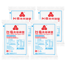 TAIYEN 台塩生技 高級碘鹽，使用濃縮海水，不添加亞鐵氰化物抗結塊劑, 1kg, 4包