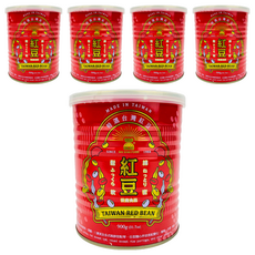 SHI SHIN 世鑫食品 特選台灣紅豆罐 900g, 5罐