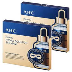 AHC 玻尿酸水潤緊緻金箔眼膜, 5片, 2盒