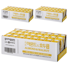 Gomgom 杏仁核桃豆奶, 24入, 190ml, 72入