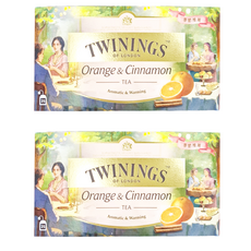 TWININGS 唐寧茶 香橙肉桂茶 25入 茶包, 2g, 25包, 2盒