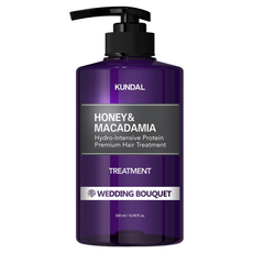 KUNDAL 昆黛爾 蜂蜜&澳洲堅果保濕護髮乳 Wedding Bouquet, 500ml, 1瓶