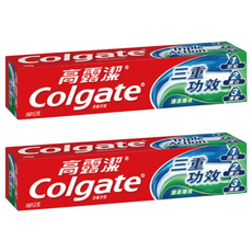Colgate 高露潔 三重功效 含氟牙膏 清涼薄荷, 160g, 2條
