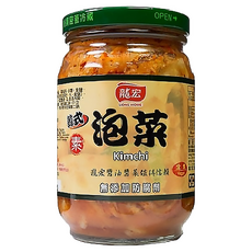 龍宏 韓式泡菜，無添加防腐劑，全素, 380g, 1罐