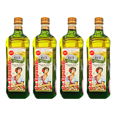 La Espanola 100%純玄米油，含糙米γ-穀維素，耐高溫，低油煙，含植物固醇，不含膽固醇, 1L, 4瓶