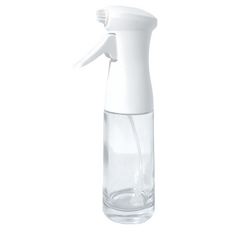 新升級氣壓式玻璃噴油瓶 霧面白 200ml, 氣壓噴霧, 精準控油, 健康烹飪, 1瓶