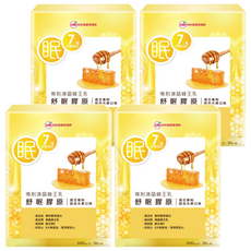 UDR 凍晶蜂王乳 舒眠膠原, 含GABA+芝麻素 600mg, 蜂王乳+女王蜂子 600mg, 大豆異黃酮 300mg, 膠原蛋白 54000mg, 3g, 30包, 4盒