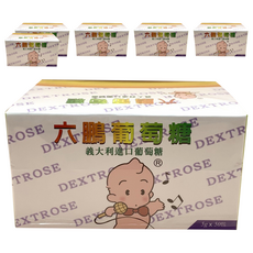 六鵬 葡萄糖, 5g, 意大利進口, 50包, 6盒